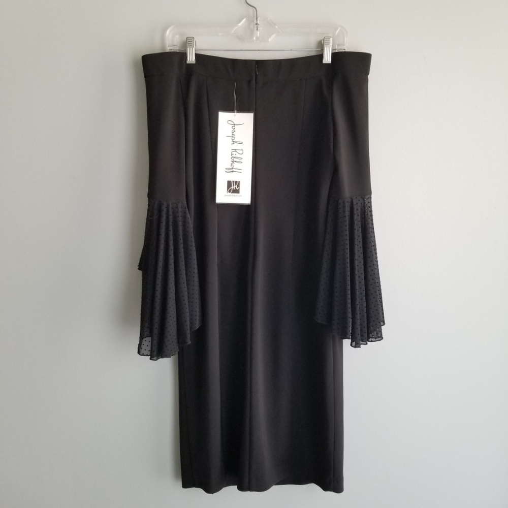 NWT JOSEPH RIBKOFF Black Off Shoulder Size 10 - Picture 5 of 8